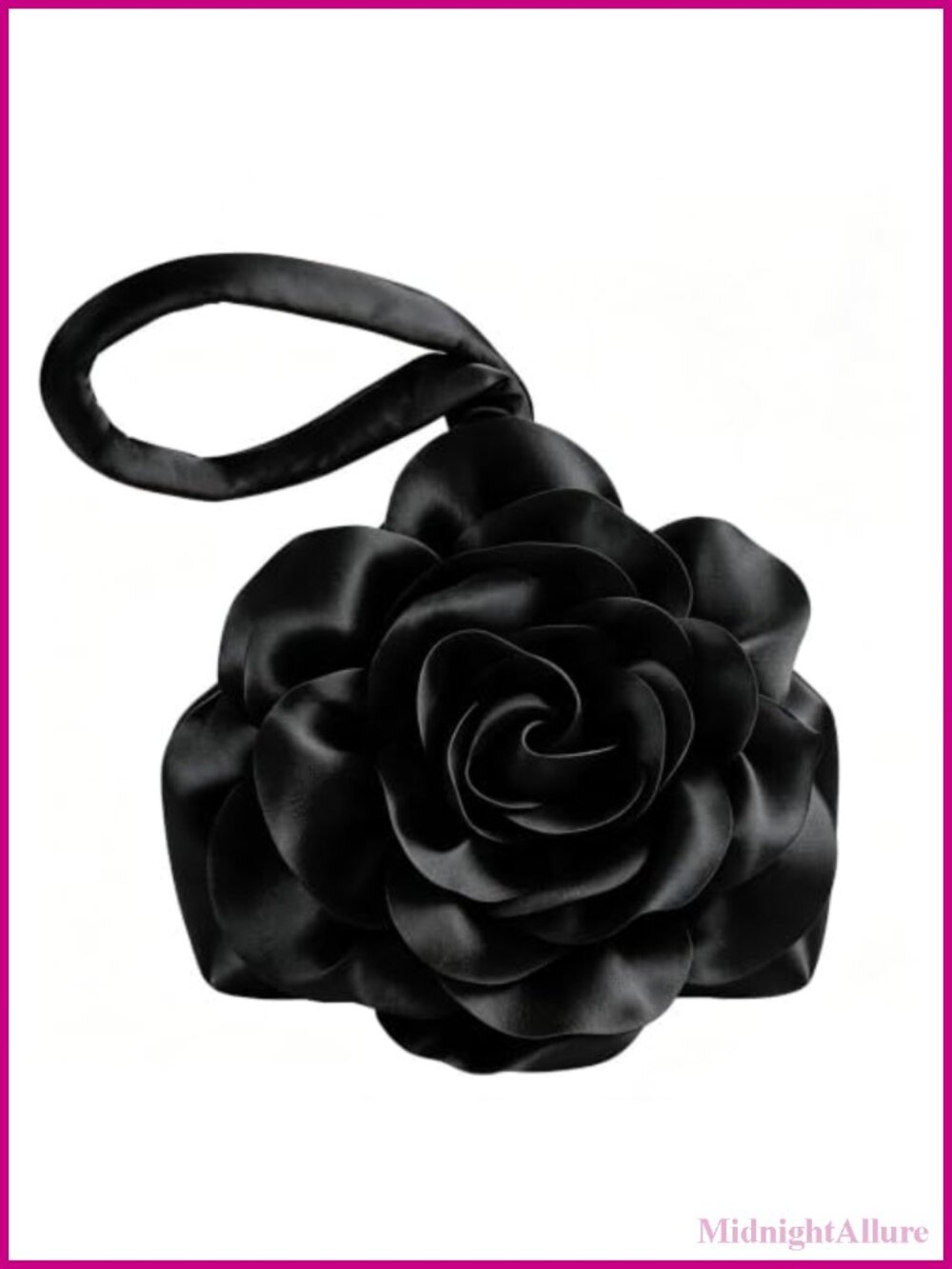 Satin Floral Evening Clutch Triangle Purse Party Wedding Bag